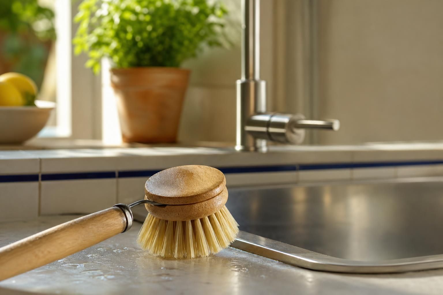 La spazzola per piatti ti salva anche fuori dal lavello: 8 usi furbi