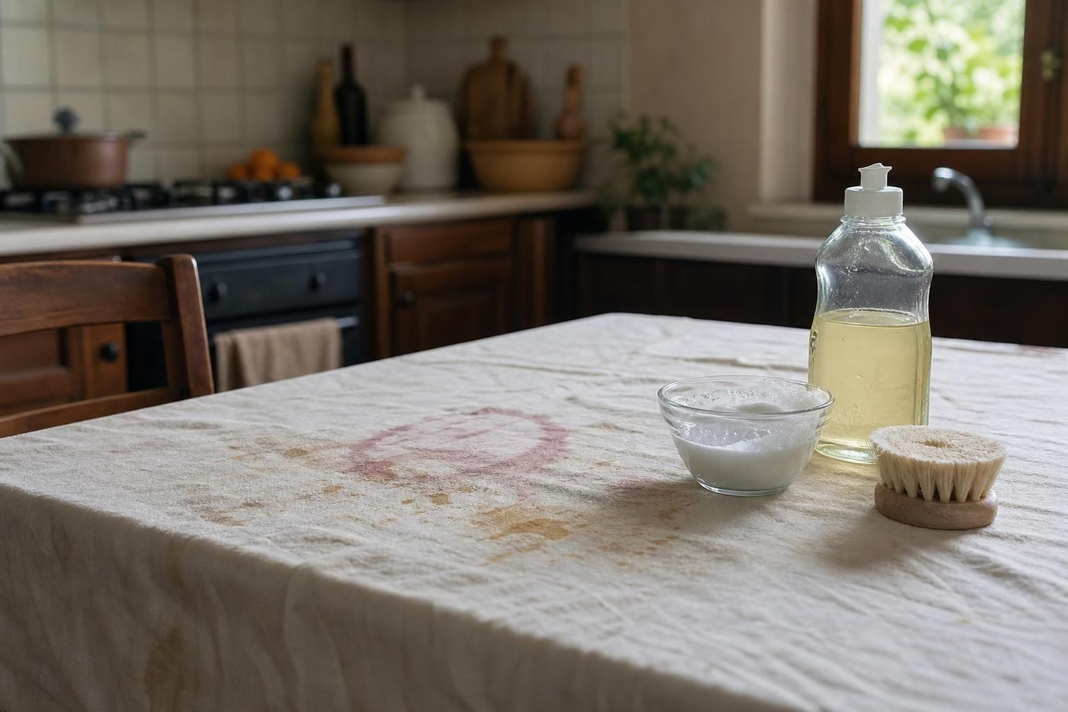 Tovaglie unte dopo pranzo? 3 rimedi naturali che funzionano davvero - dettaglio