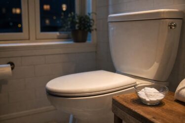 Il trucco del bicarbonato nel WC prima di dormire: meno odori al mattino