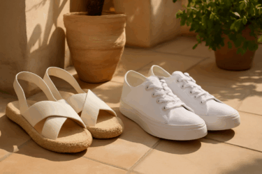 Pulire scarpe estive bianchissime: sandali, espadrillas, sneaker
