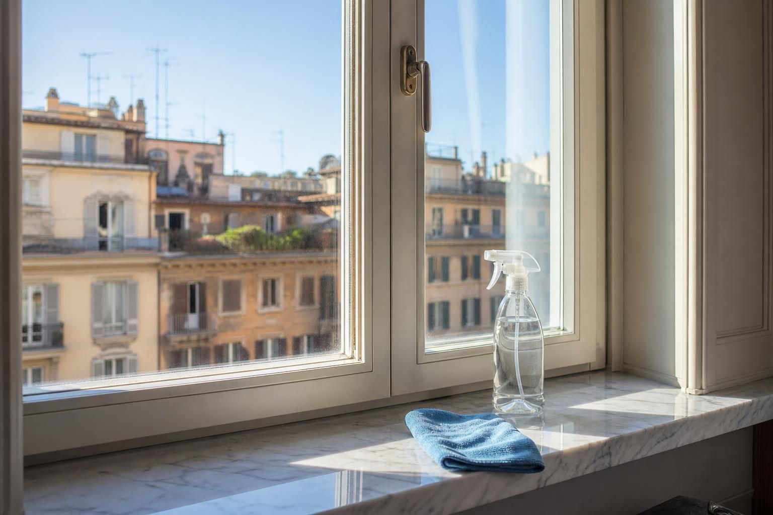 Vetri brillanti con l’aceto: il metodo giusto per evitare aloni