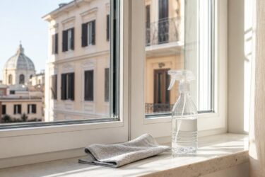 Vetri opachi e pieni di aloni? Il rimedio naturale che li fa brillare