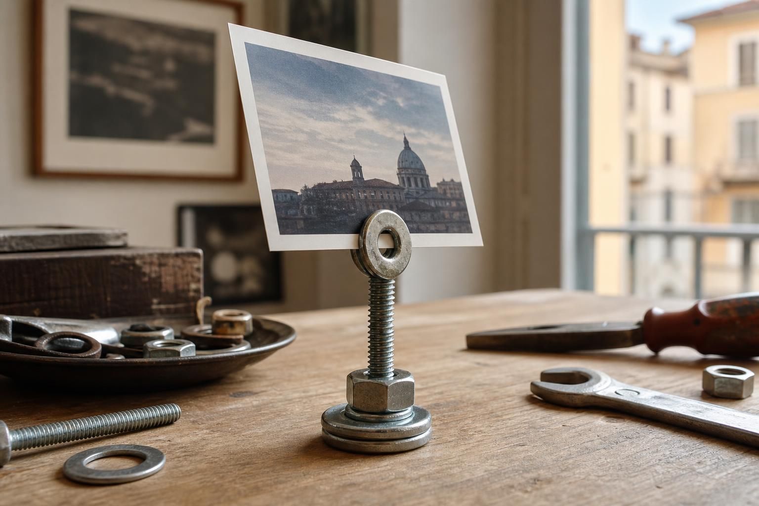 Viti e bulloni da non buttare: 8 idee utili per decorarli e riusarli - dettaglio