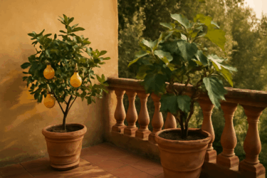 Trasforma il tuo terrazzo in un frutteto con limoni e fichi!