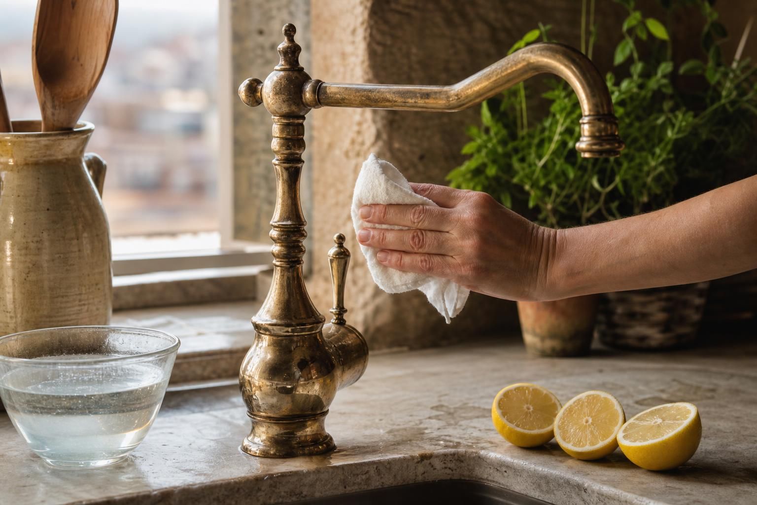 Rubinetti opachi per il calcare? Il rimedio semplice che li fa brillare - dettaglio