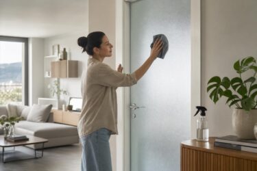 Vetri satinati opachi e senza aloni: il metodo delicato che funziona
