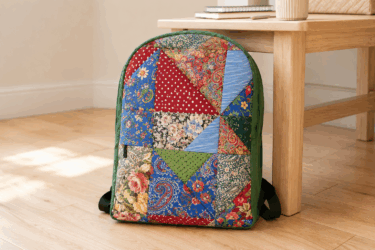 Zaino scolastico upcycling: trasforma vecchi tessuti